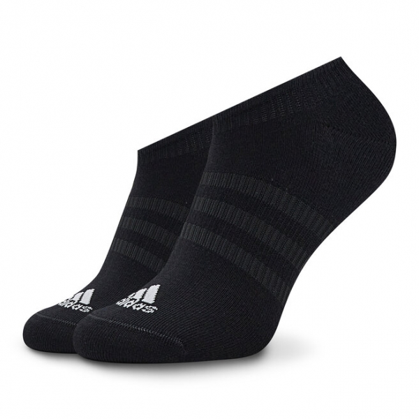 adidas Набір 3 пар низьких шкарпеток unisex adidas Thin And Light IC1328 Medium Grey Heather/White /Black