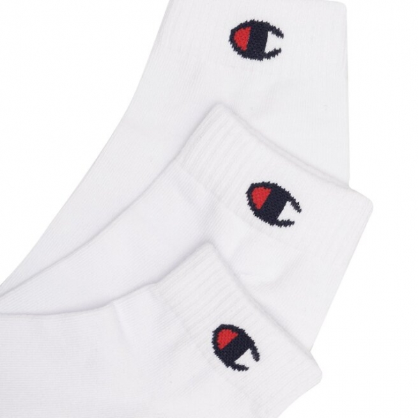 Champion Набір 3 пар низьких шкарпеток unisex Champion U20099-WW001 (39-42) Білий