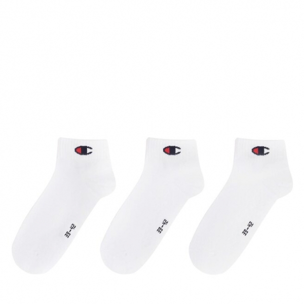 Champion Набір 3 пар низьких шкарпеток unisex Champion U20099-WW001 (39-42) Білий