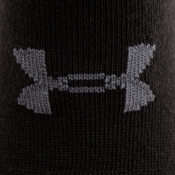 Under Armour Набір 6 пар шкарпеток до щиколотки unisex Under Armour Ua Essential No Show 6Pk 1382611-001 Black/Black/Castlerock
