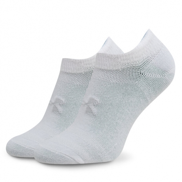Under Armour Набір 6 пар шкарпеток до щиколотки unisex Under Armour Ua Essential No Show 6Pk 1382611-100 White/White/Halo Gray