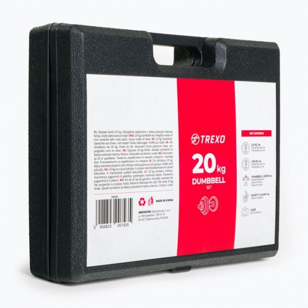 Набір гантелей TREXO 20 кг DK20 8