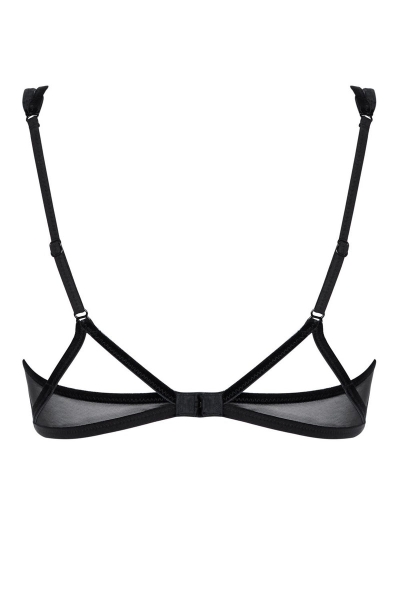 Напівдубльований бюстгальтер з мікросіткою SLZ22001013/013X black12