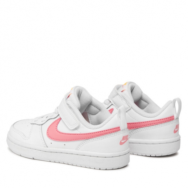 Nike Снікерcи Nike Court Borough Low 2 (Psv) BQ5451 124 White/Coral Chalk/Laser Orange