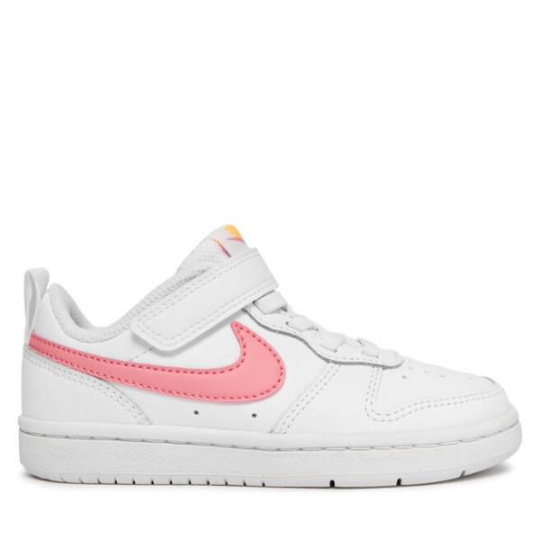 Nike Снікерcи Nike Court Borough Low 2 (Psv) BQ5451 124 White/Coral Chalk/Laser Orange