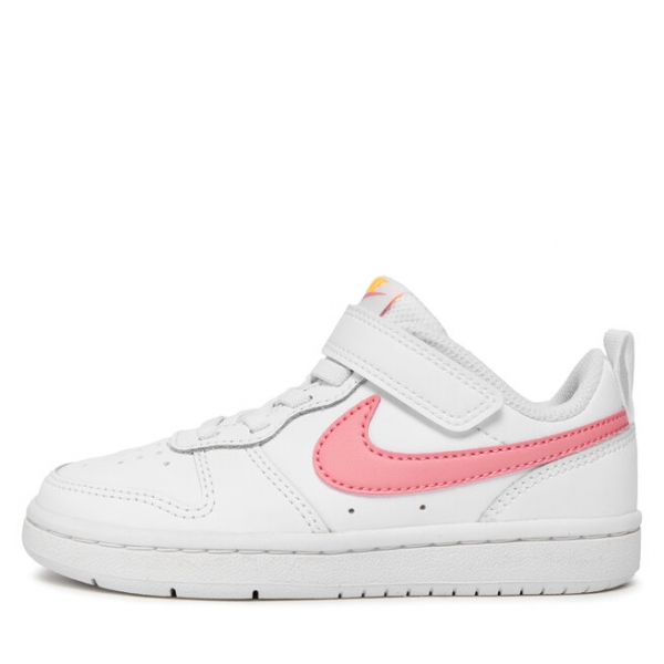 Nike Снікерcи Nike Court Borough Low 2 (Psv) BQ5451 124 White/Coral Chalk/Laser Orange