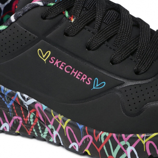 Skechers Снікерcи Skechers Uno Lite Lovely Luv 314976L/BKMT Black/Multi