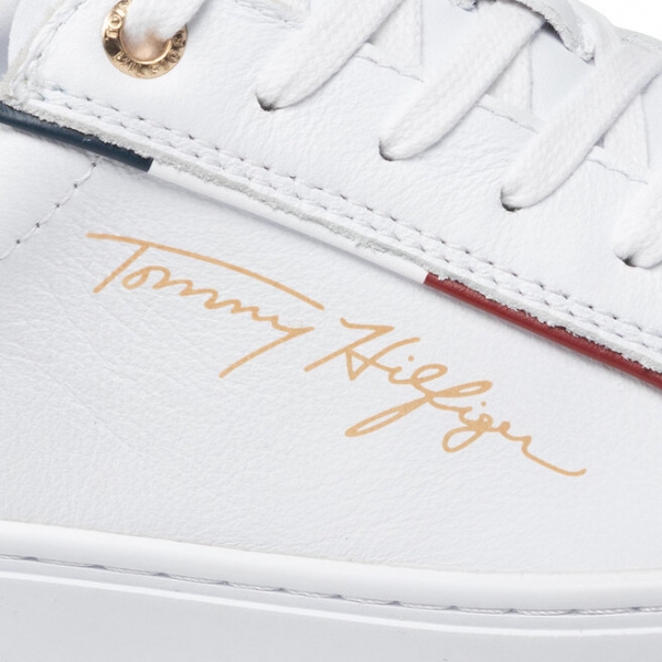 Tommy Hilfiger Снікерcи Tommy Hilfiger Signature Sneaker FW0FW06322 White YBR