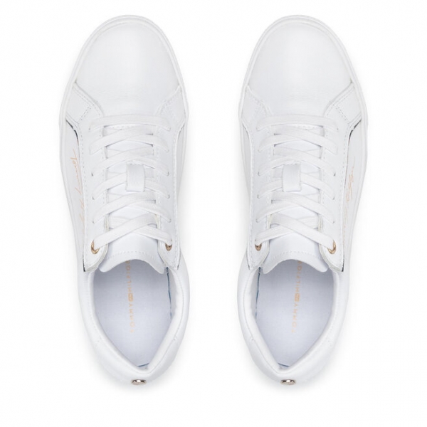 Tommy Hilfiger Снікерcи Tommy Hilfiger Signature Sneaker FW0FW06322 White YBR