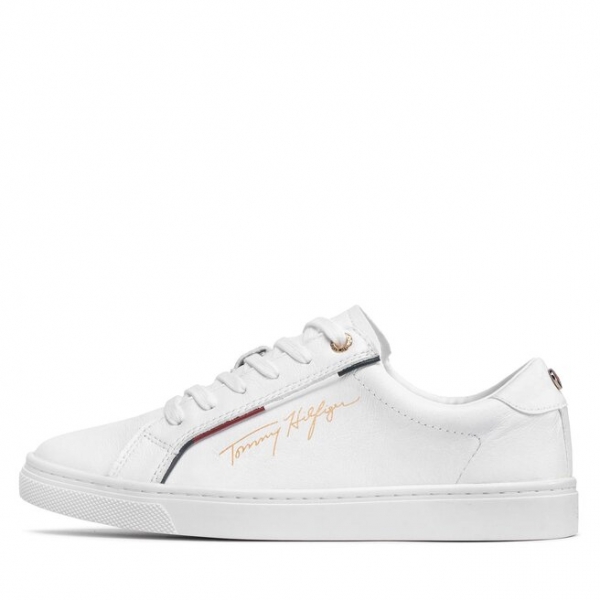 Tommy Hilfiger Снікерcи Tommy Hilfiger Signature Sneaker FW0FW06322 White YBR