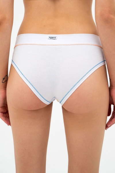 Трусики слип с принтом 6115sd white