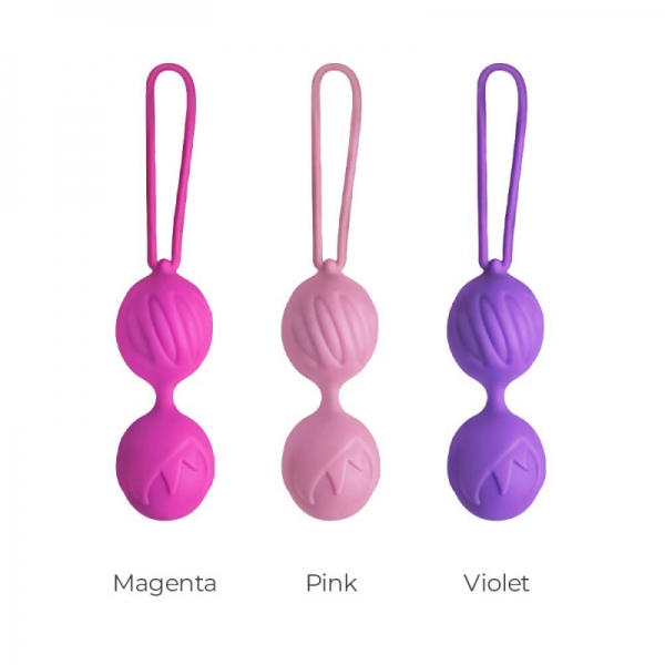 Вагінальні кульки Adrien Lastic Geisha Lastic Balls Mini Pink (S), діаметр 3,4 см, вага 85гр