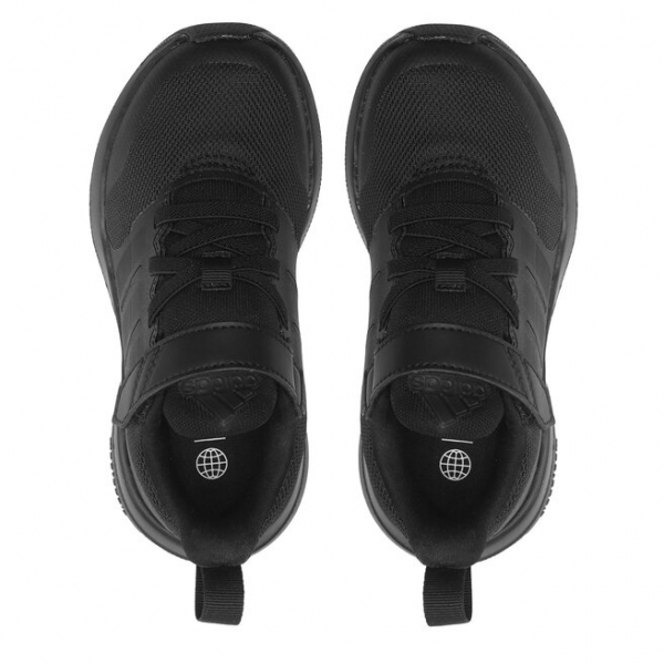 adidas Взуття adidas Fortarun 2.0 Cloudfoam Sport Running Elastic Lace Top Strap Shoes HP3118 Core Black/Core Black/Carbon