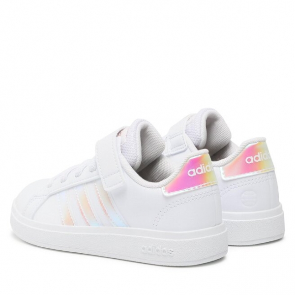 adidas Взуття adidas Grand Court Lifestyle Court Elastic Lace and Top Strap Shoes GY2327 Білий
