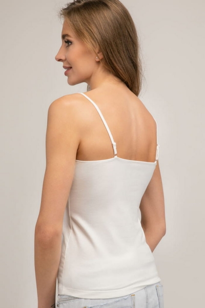 Хлопковая майка на тонких бретелях 2733 Cotton