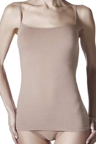 Хлопковая майка на тонких бретелях 45161 CTA B