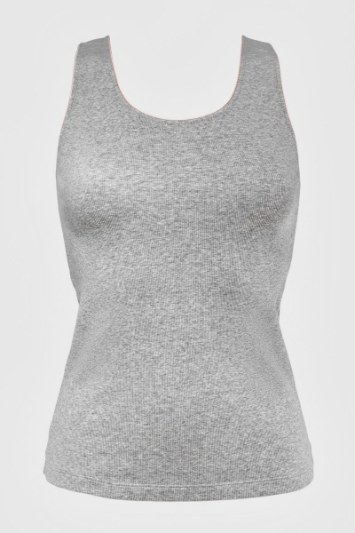 Хлопковая майка в рубчик SLZ23303015/315S gray