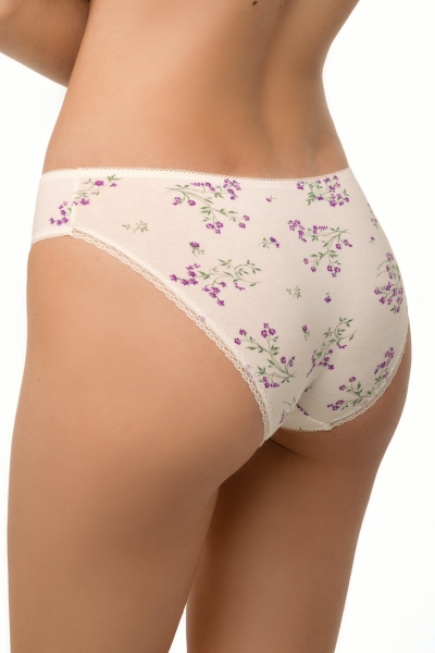 Хлопковые трусики слип 3404/46 Cecelia milk/violet