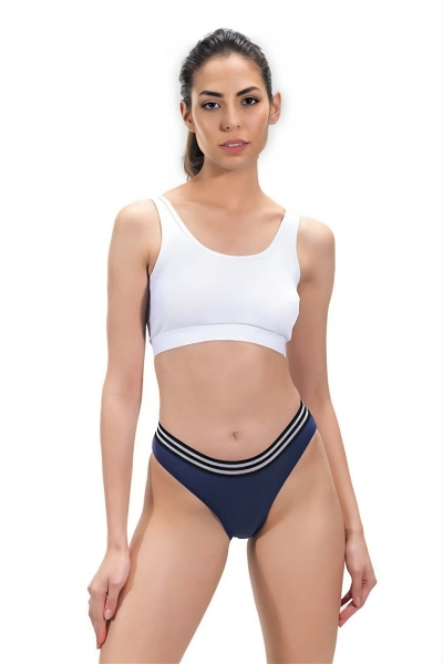 Хлопковые трусики слип CH0338 dark cobalt