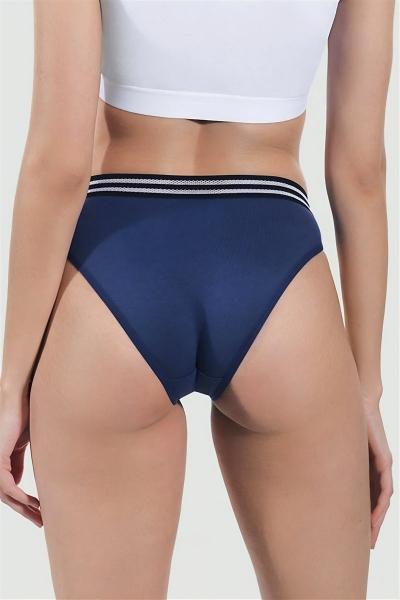 Хлопковые трусики слип CH0338 dark cobalt