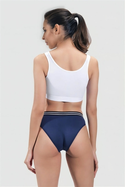 Хлопковые трусики слип CH0338 dark cobalt