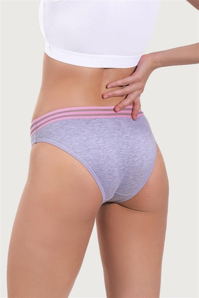 Хлопковые трусики слип CH0338 grey