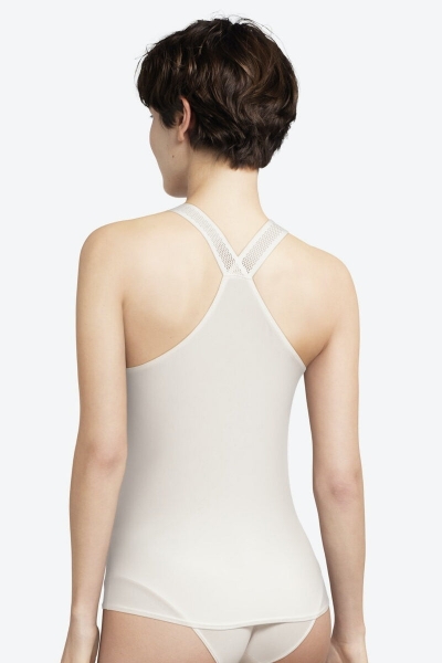 Бесшовная майка из модала 43F8 talc