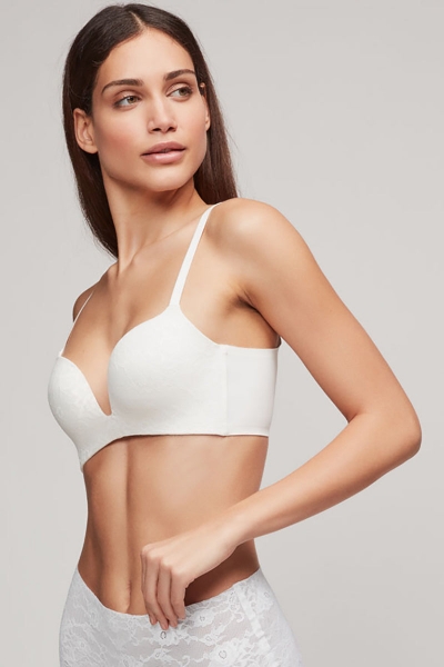 Бюстгальтер push-up з мереживом 391 white2