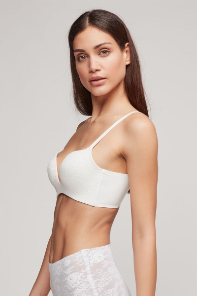 Бюстгальтер push-up з мереживом 391 white8