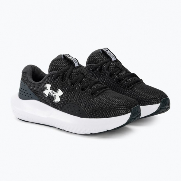 Черевики для бігу жіночі Under Armour Charged Surge 4 black/anthracite/white 4