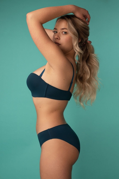 Гладкий бюстгальтер балконет SLZ19801225/225С aquamarine6