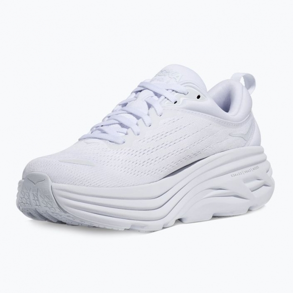 Кросівкі для бігу жіночі HOKA Bondi 8 white/white 12