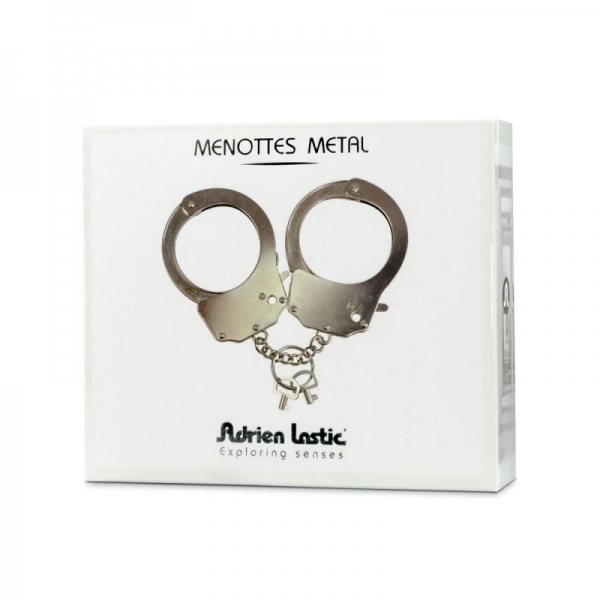 Наручники металеві Adrien Lastic Handcuffs Metallic (поліцейські) Наручники металеві Adrien Lastic Handcuffs Metallic (поліцейські)