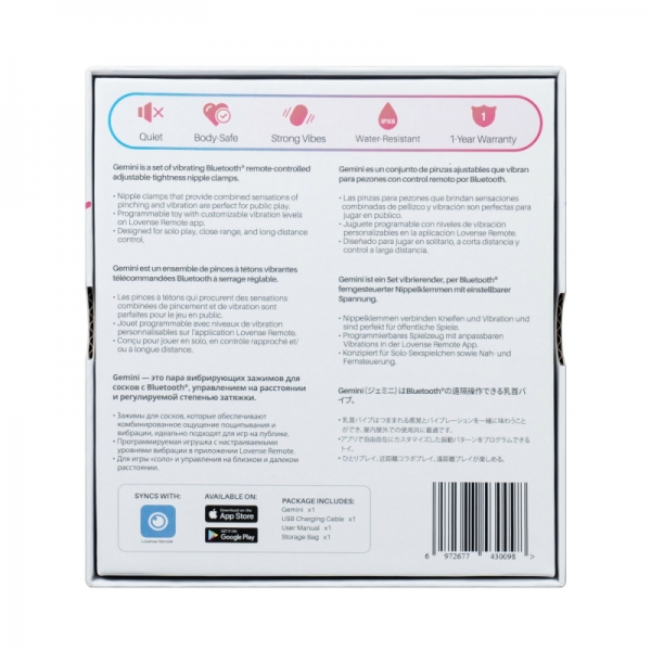 Смарт-вібратор для сосків Lovense Gemini