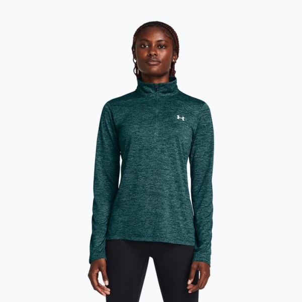 Жіночий світшот Under Armour Tech 1/2 Zip-Twist hydro чирок/білий