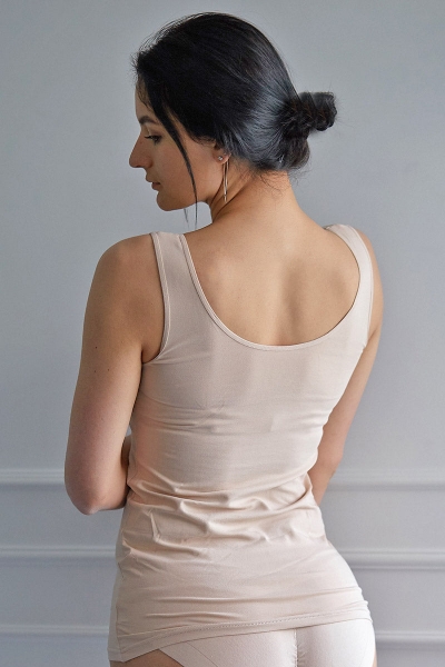 Хлопковая майка на широких бретелях 45201 CTA IM perfest day