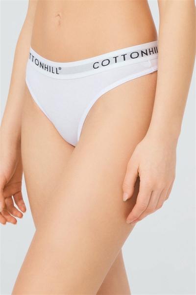 Хлопковые трусики слип CH0622 white/grey