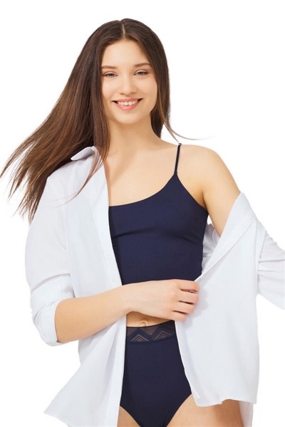 Безшовний топ CH1752 navy blue8