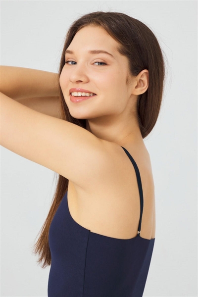 Безшовний топ CH1752 navy blue2