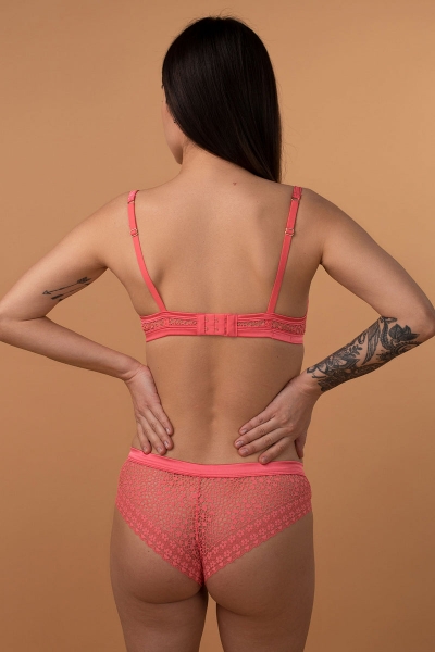 Бюстгальтер push-up з мереживом SLZ21001002 coral8