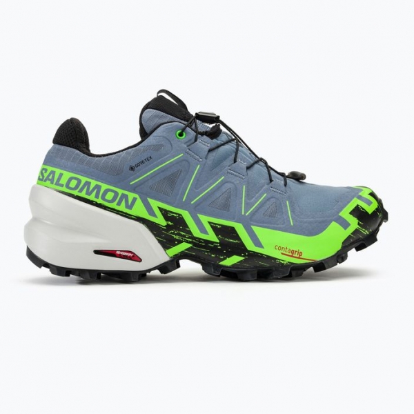 Чоловічі кросівки Salomon Speedcross 6 GTX кремінь/сірий/чорний 2