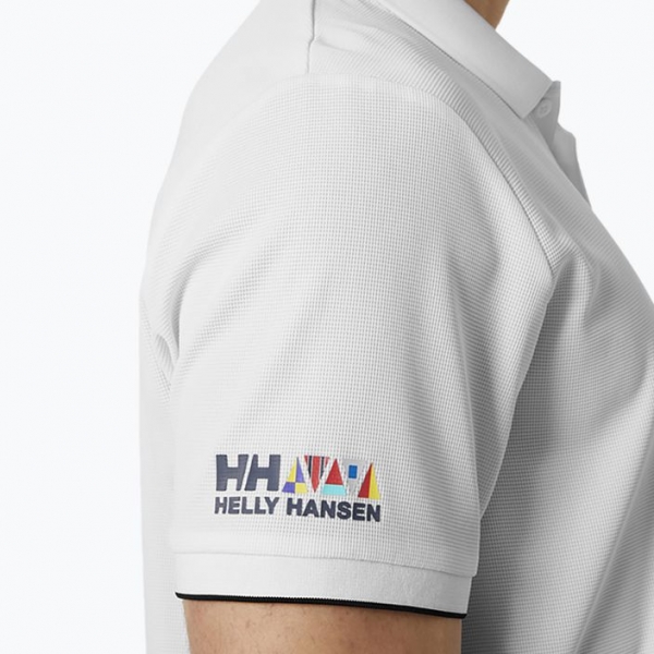 Футболка поло для вітрильного спорту чоловіча Helly Hansen Ocean Polo біла 34207_002 4
