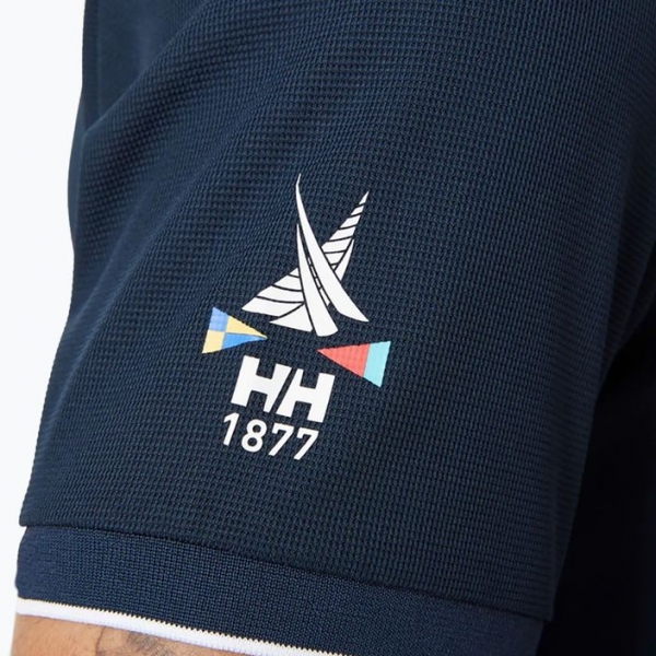 Футболка поло для вітрильного спорту чоловіча Helly Hansen Ocean Polo синя 34207_598 4