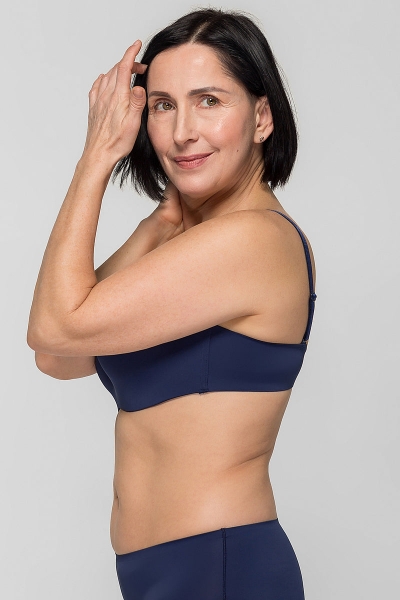 Гладкий бюстгальтер балконет SLZ19801225/225С dark blue6