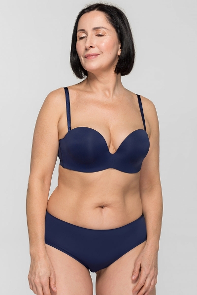 Гладкий бюстгальтер балконет SLZ19801225/225С dark blue4
