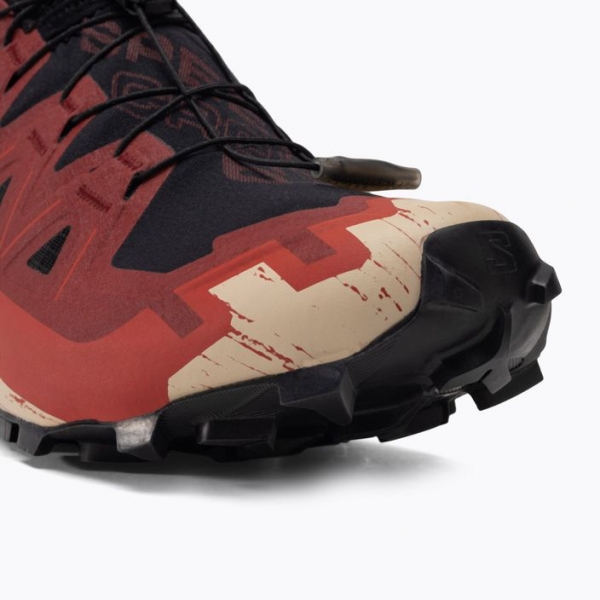 Кросівки для бігу чоловічі Salomon Speedcross 6 GTX black/red dahlia/poppy red 10