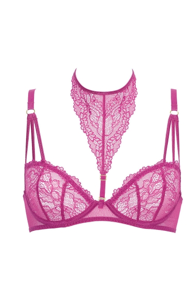 М'який бюстгальтер з мереживом Safona B119 lila4