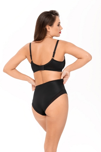 Напівдубльований бюстгальтер з мереживом 5186 Olga black2