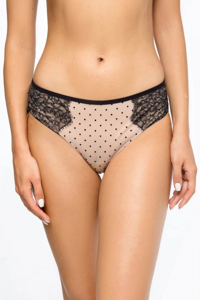 Трусики слип в горошек 8167-34 beige