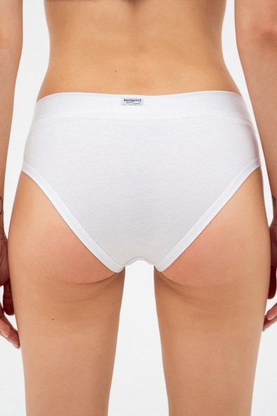 Трусики слип из хлопка 4376d white